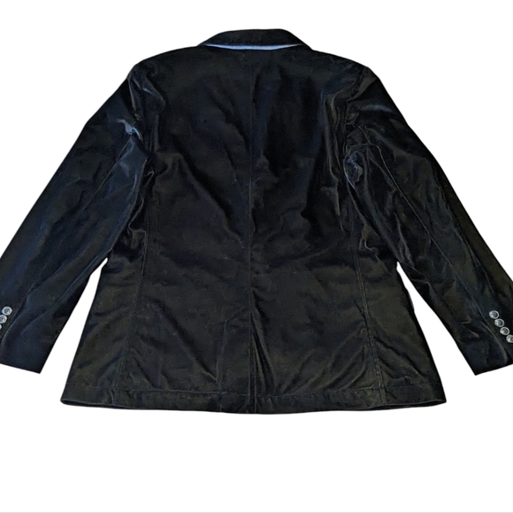 Ben Sherman Men’s Velvet Velour 2-Button Blazer Black, size 40R, Dinner Jacket - Picture 9 of 9